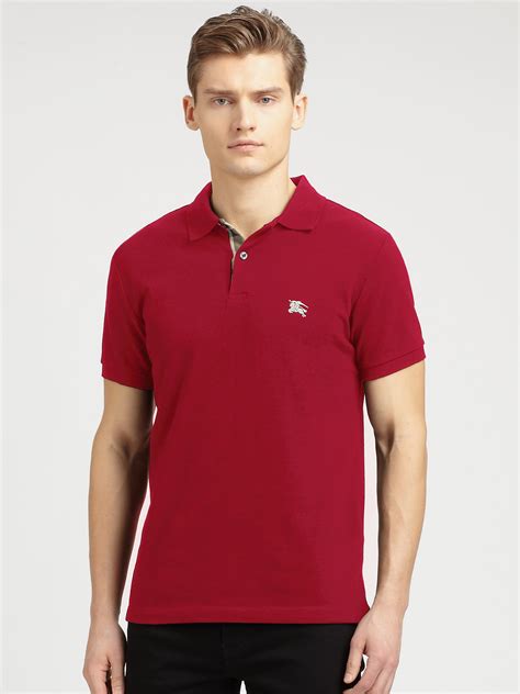 burberry red polo|burberry polo shirt outlet.